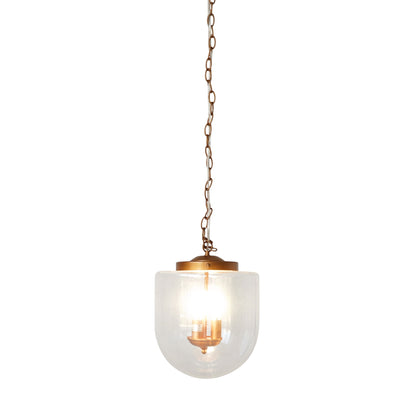 Delphi Pendant Lamp - Coarse Gold and Clear Glass - PNL04102601