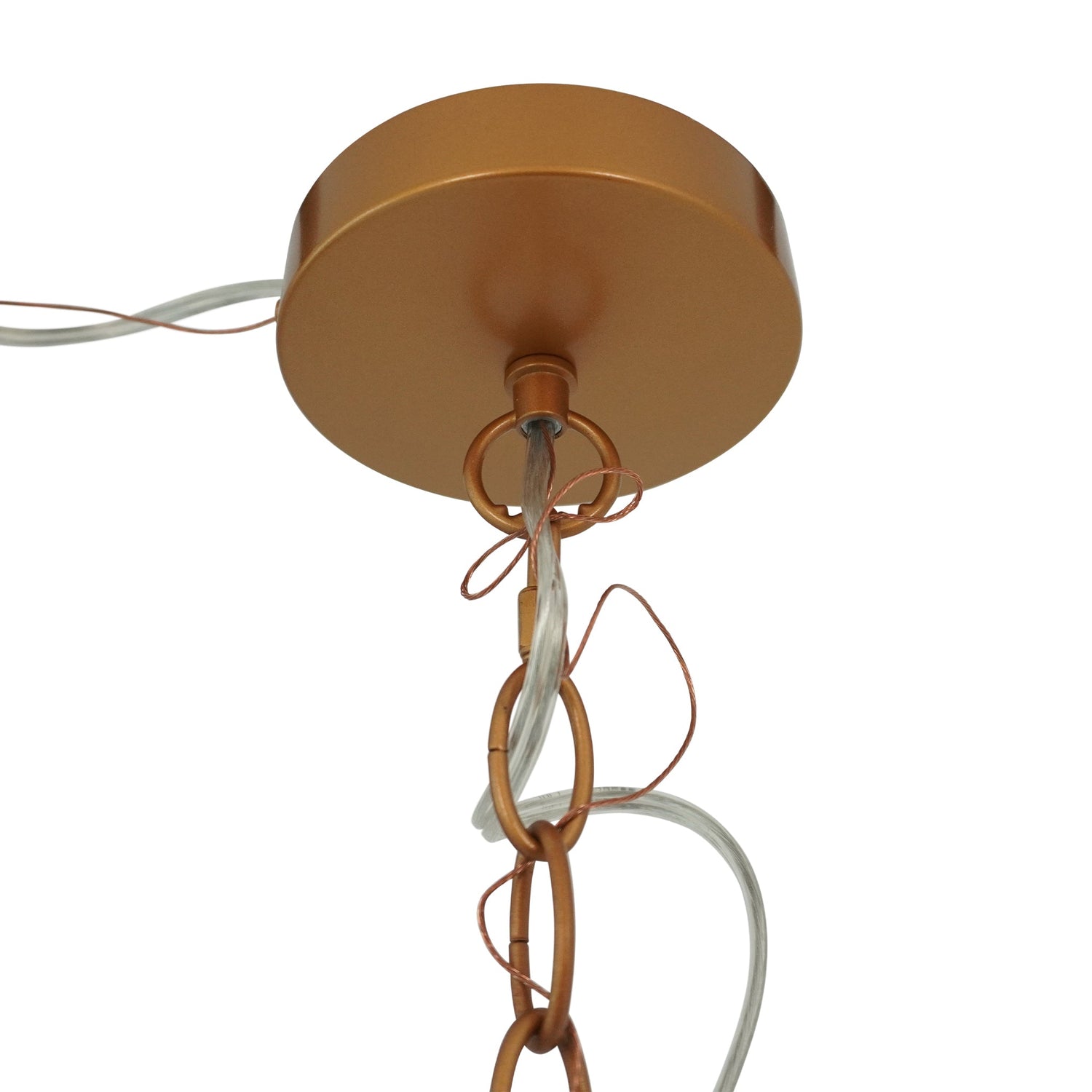 Delphi Pendant Lamp - Coarse Gold and Clear Glass - PNL04102601