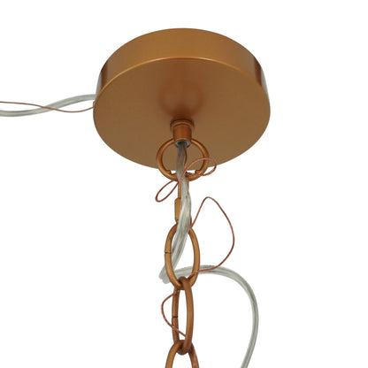 Delphi Pendant Lamp - Coarse Gold and Clear Glass - PNL04102601