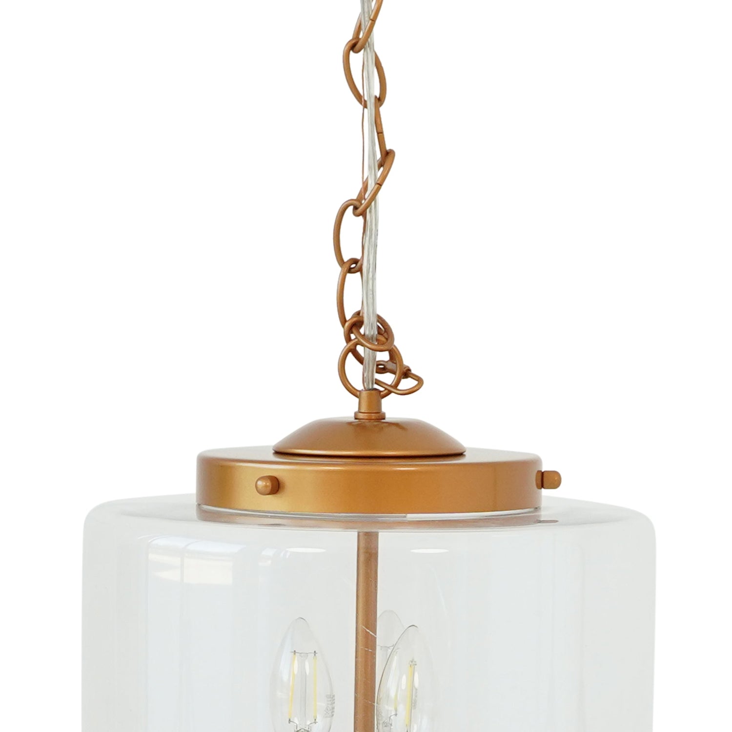 Delphi Pendant Lamp - Coarse Gold and Clear Glass - PNL04102601