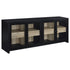 Denison 79-inch 4-door TV Stand Media Console Black - 720223