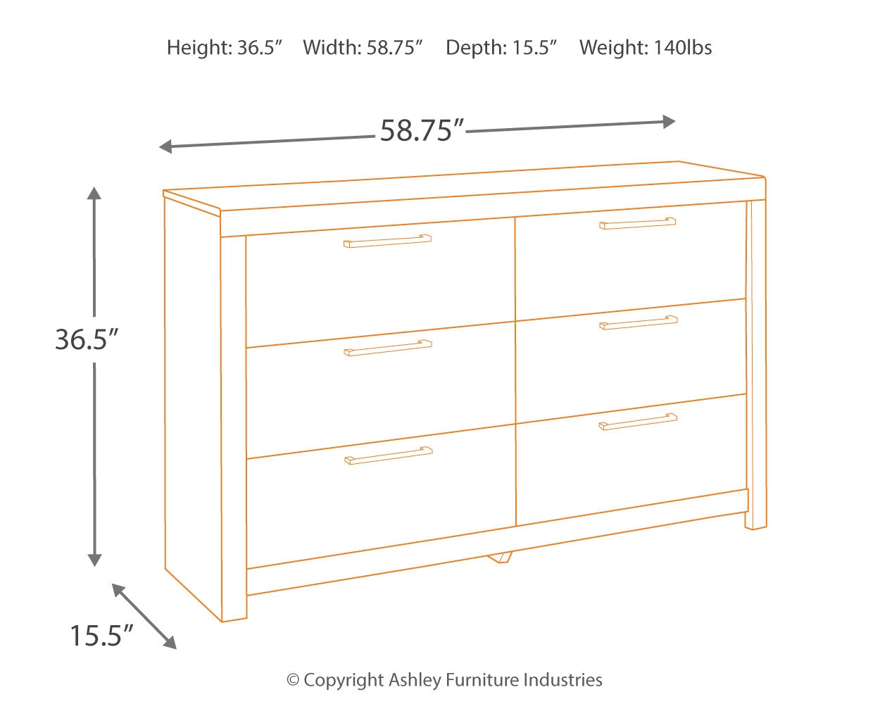 Derekson Multi Gray Queen Panel Headboard, Dresser, Chest and Nightstand - B200B56
