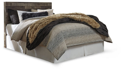 Derekson Multi Gray Queen Panel Headboard, Dresser, Mirror and Nightstand - B200B45