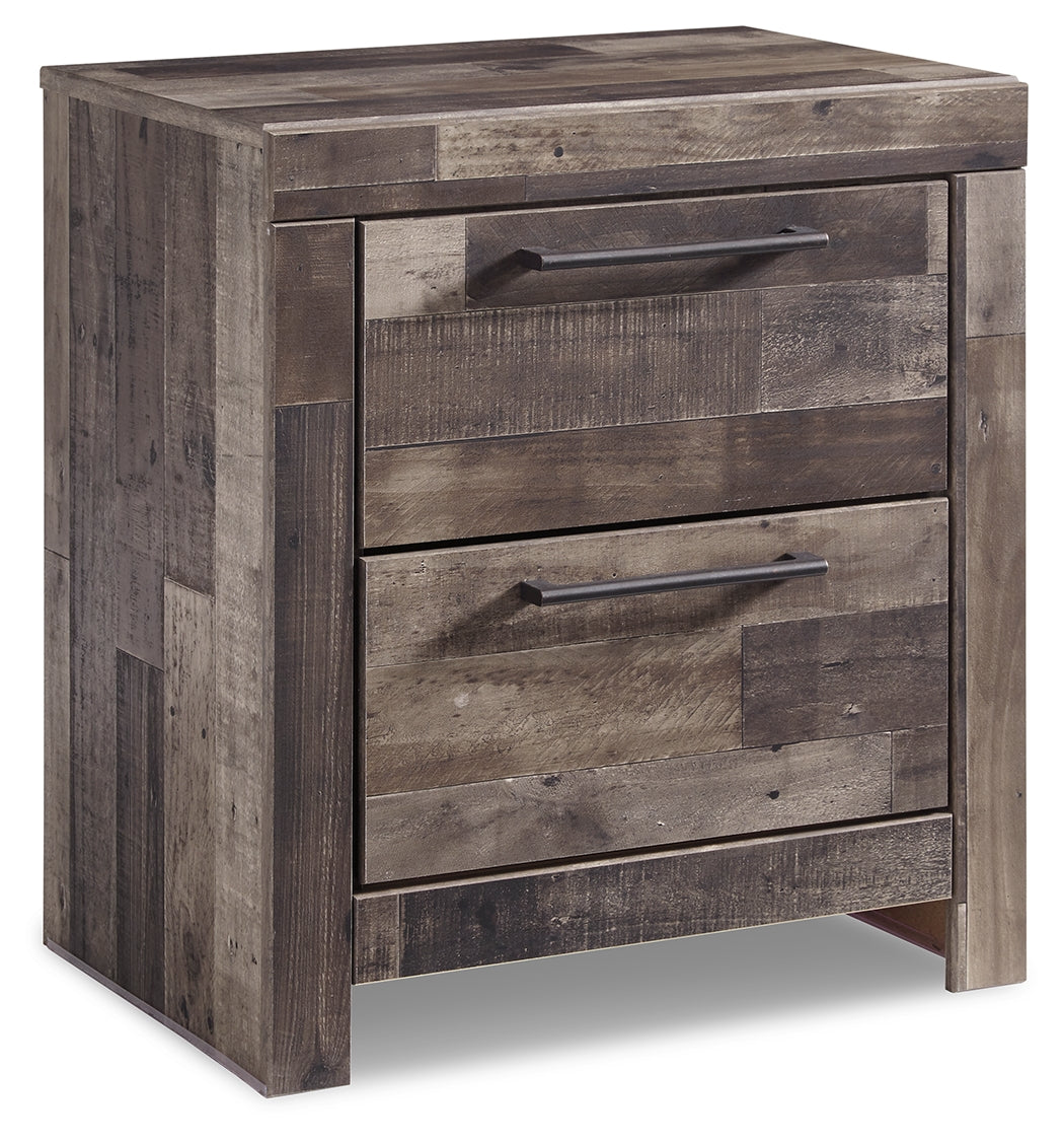 Derekson Multi Gray Queen Panel Headboard, Dresser, Mirror and Nightstand - B200B45
