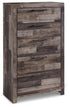 Derekson Multi Gray Queen Storage Bed, 2 Chests and 2 Nightstands - B200B71