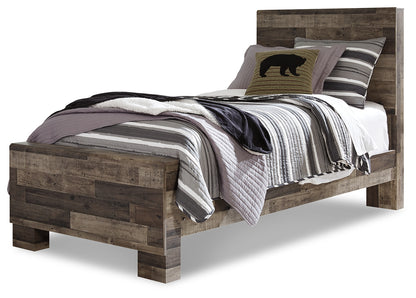 Derekson Multi Gray Twin Panel Bed and Chest - B200B66