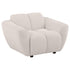 Destino Chenille Upholstered Splayed Arm Accent Chair Greige - 509303