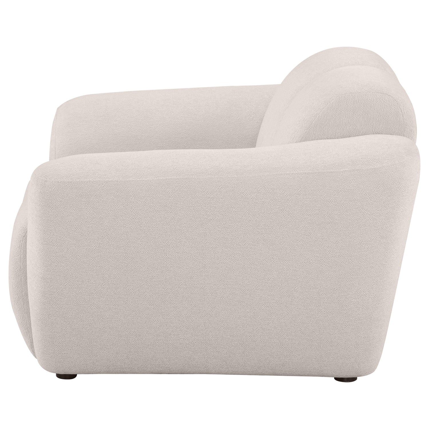 Destino Chenille Upholstered Splayed Arm Accent Chair Greige - 509303