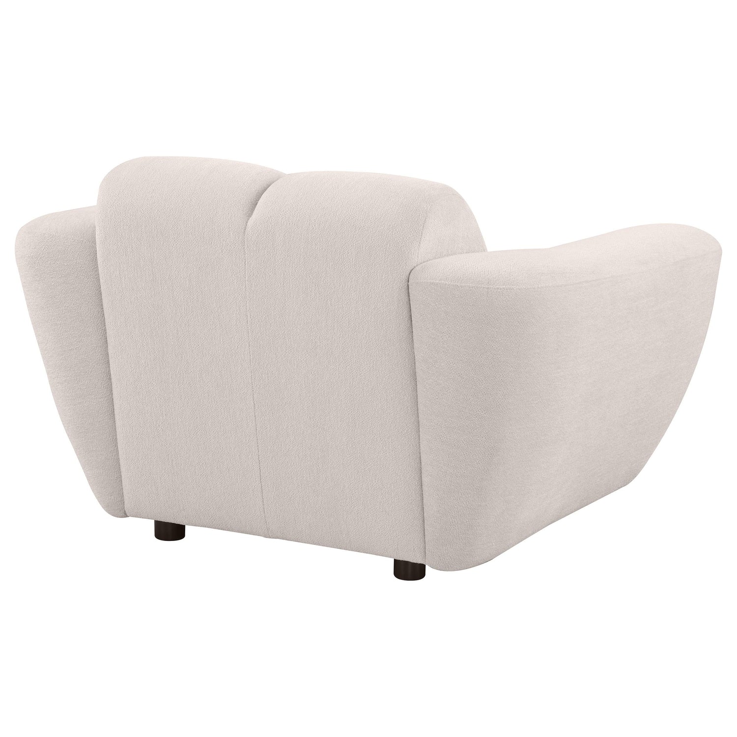 Destino Chenille Upholstered Splayed Arm Accent Chair Greige - 509303
