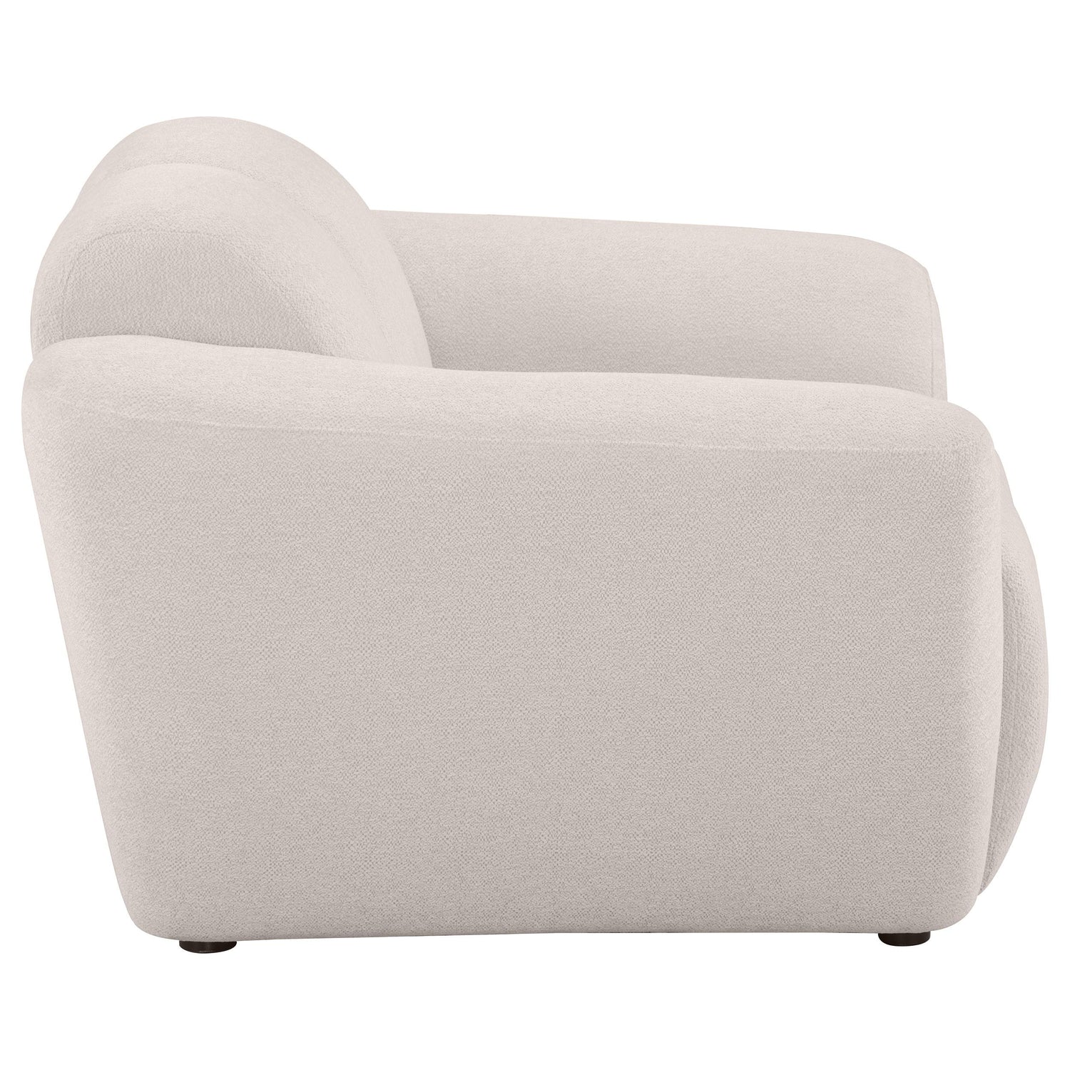 Destino Chenille Upholstered Splayed Arm Accent Chair Greige - 509303