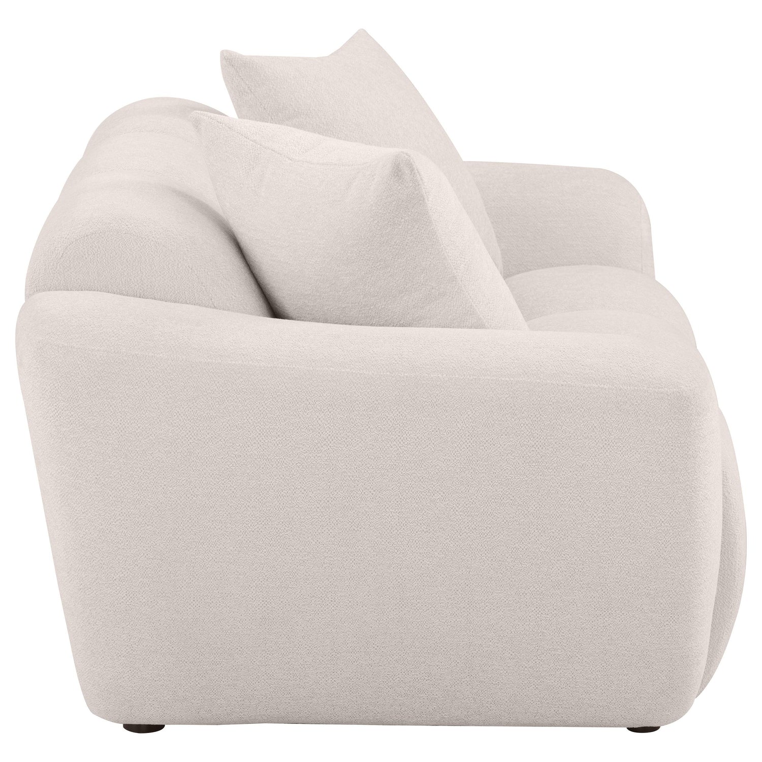 Destino Chenille Upholstered Splayed Arm Loveseat Greige - 509302