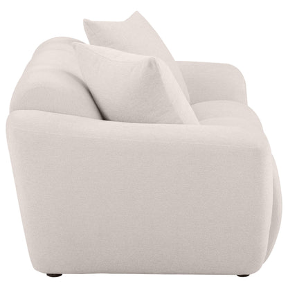 Destino Chenille Upholstered Splayed Arm Loveseat Greige - 509302