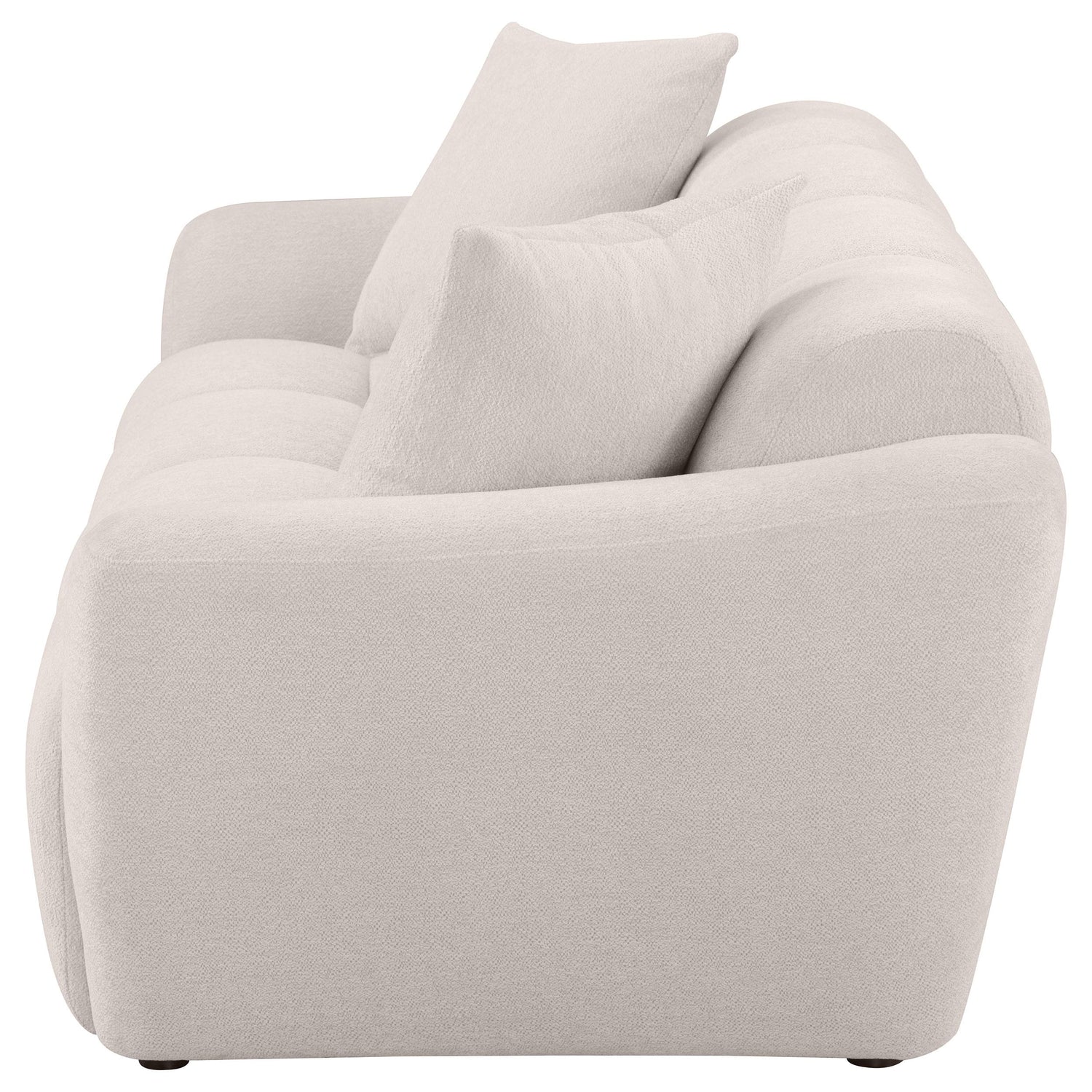 Destino Chenille Upholstered Splayed Arm Sofa Greige - 509301