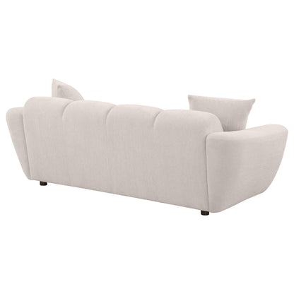 Destino Chenille Upholstered Splayed Arm Sofa Greige - 509301