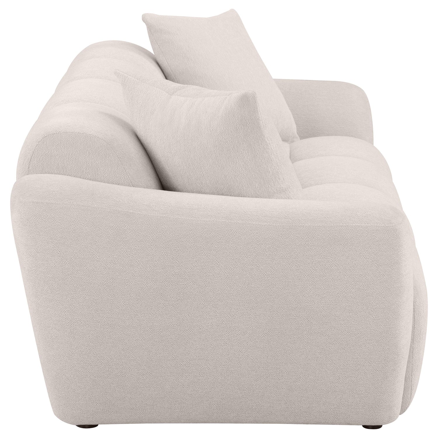 Destino Chenille Upholstered Splayed Arm Sofa Greige - 509301