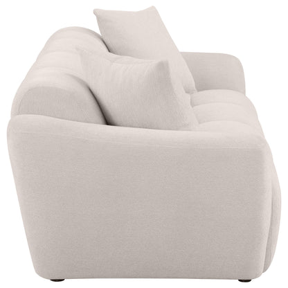 Destino Chenille Upholstered Splayed Arm Sofa Greige - 509301