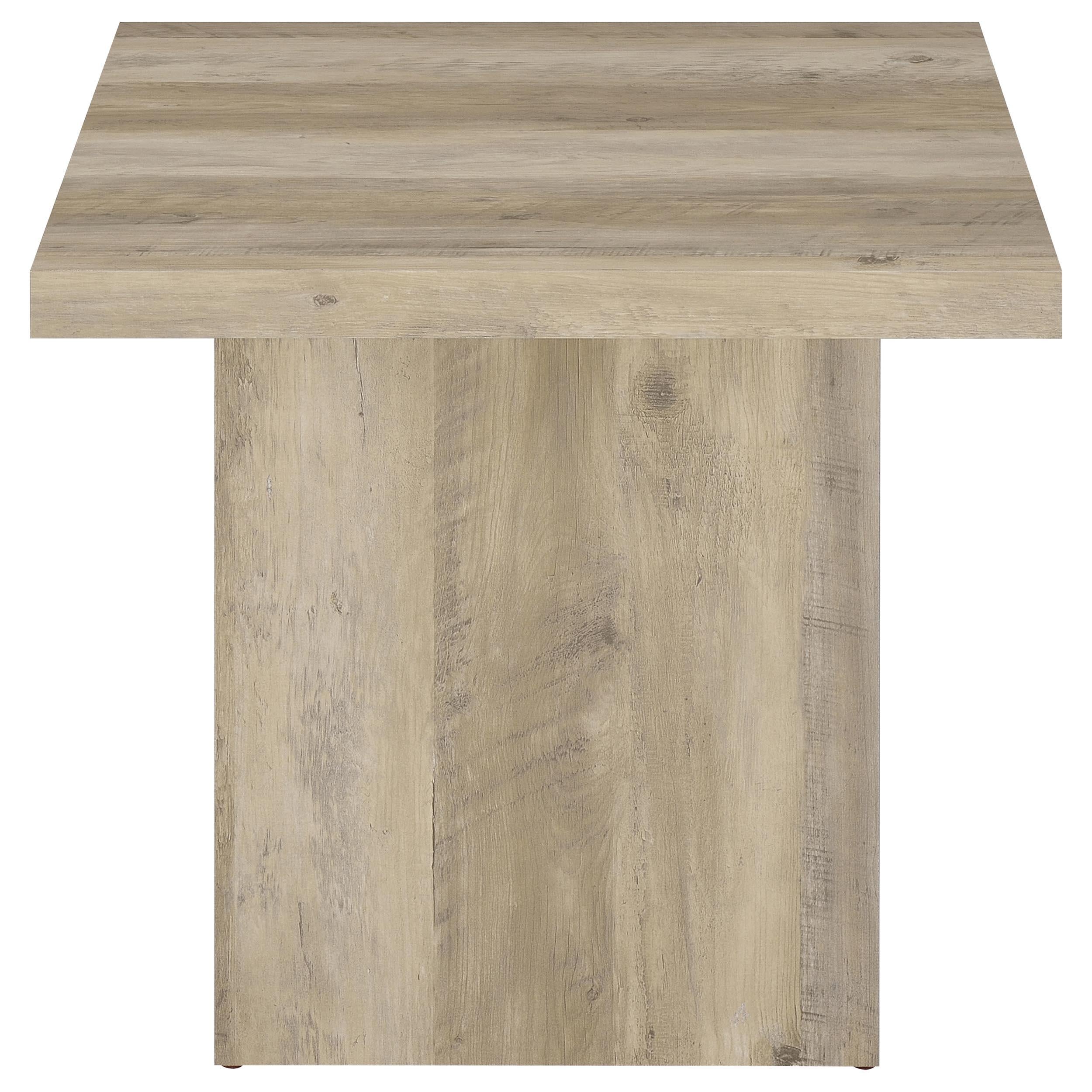 Devar 2-piece Square Coffee End Table Set Distressed Pine - 710878-S2