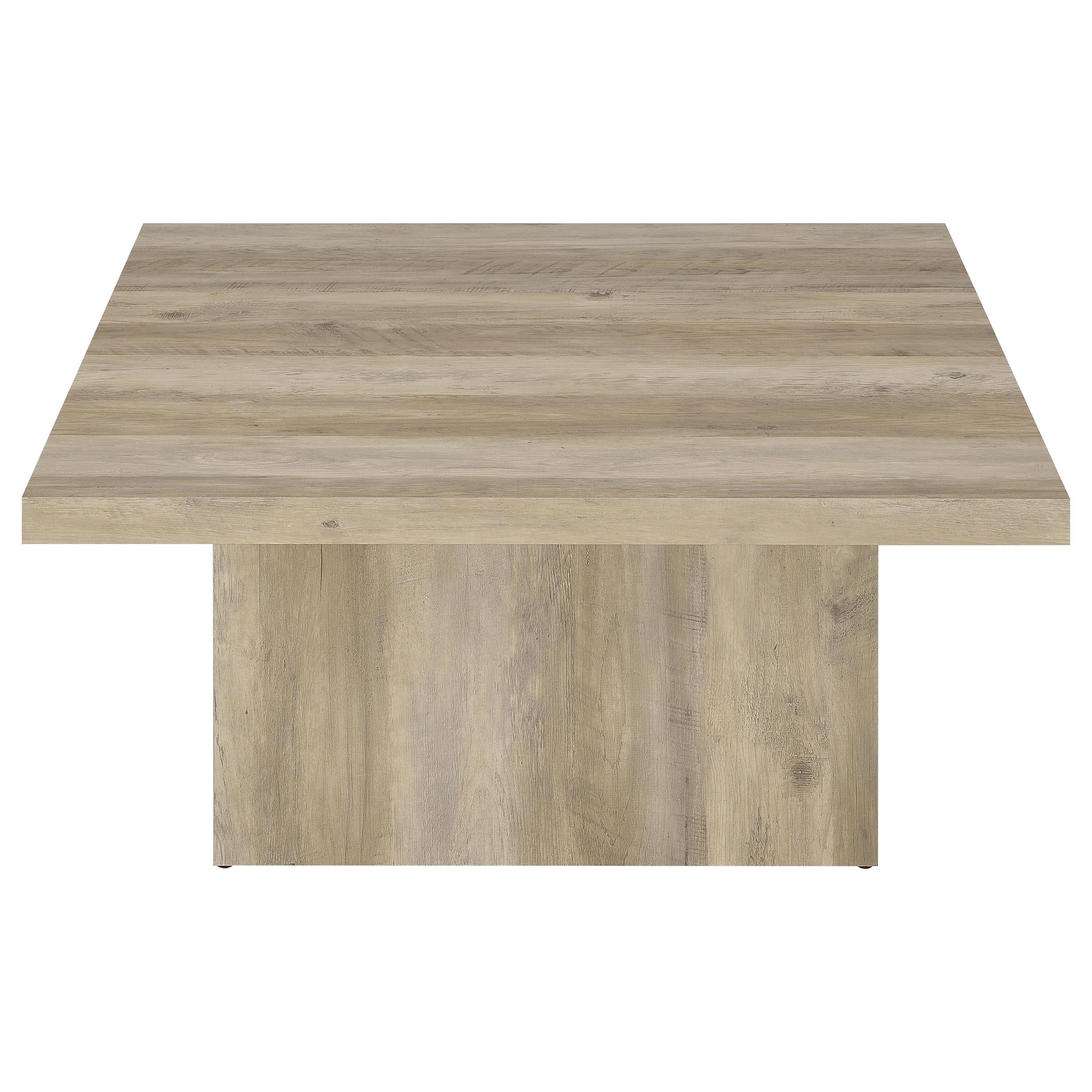 Devar 2-piece Square Coffee End Table Set Distressed Pine - 710878-S2