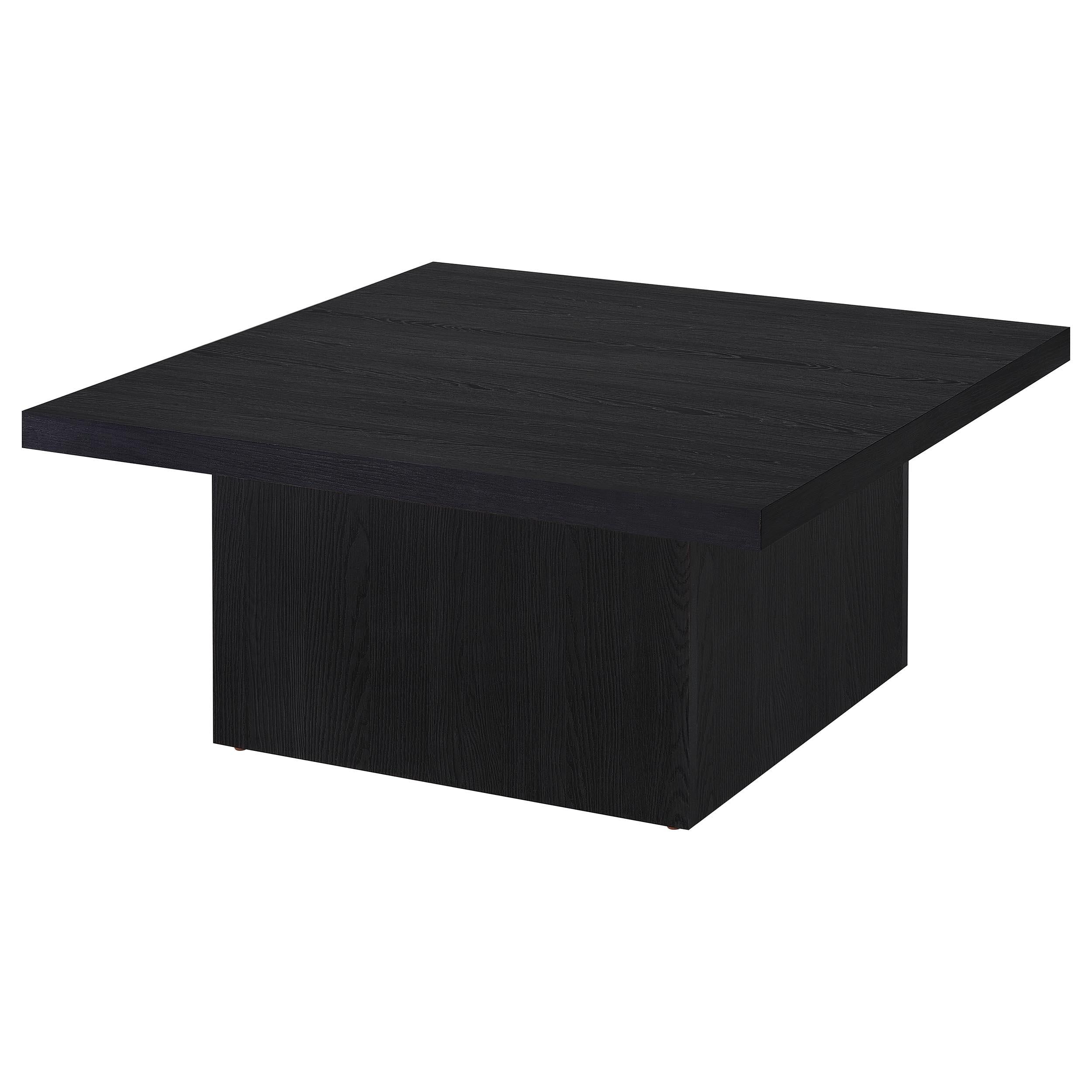 Devar 3-piece Square Cocktail Coffee End Table Set Black - 706408-S3