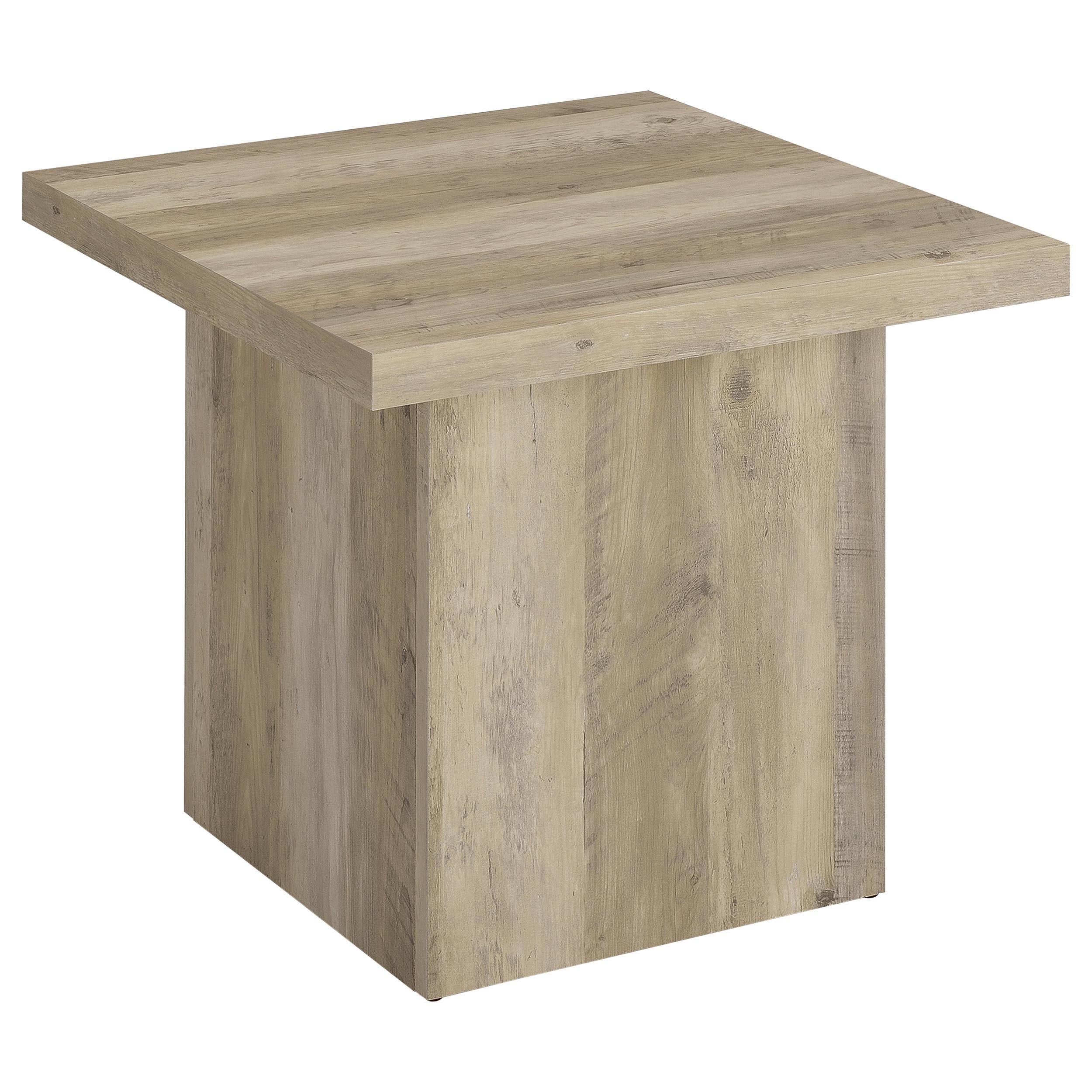 Devar 3-piece Square Coffee End Table Set Distressed Pine - 710878-S3