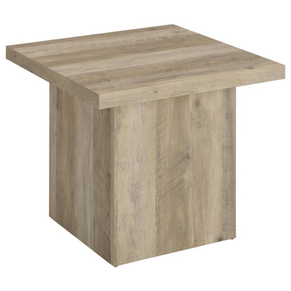 Devar 3-piece Square Coffee End Table Set Distressed Pine - 710878-S3