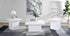 Devar 3-piece Square Coffee End Table Set White High Gloss - 710898-S3