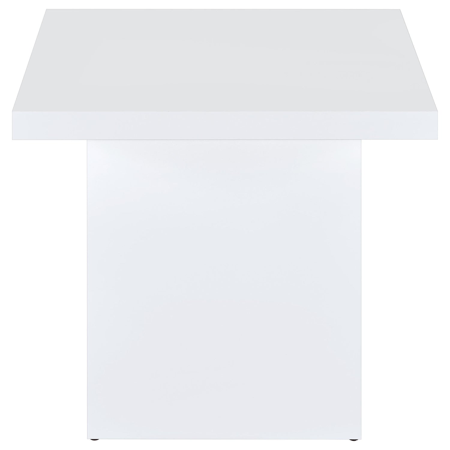 Devar 3-piece Square Coffee End Table Set White High Gloss - 710898-S3