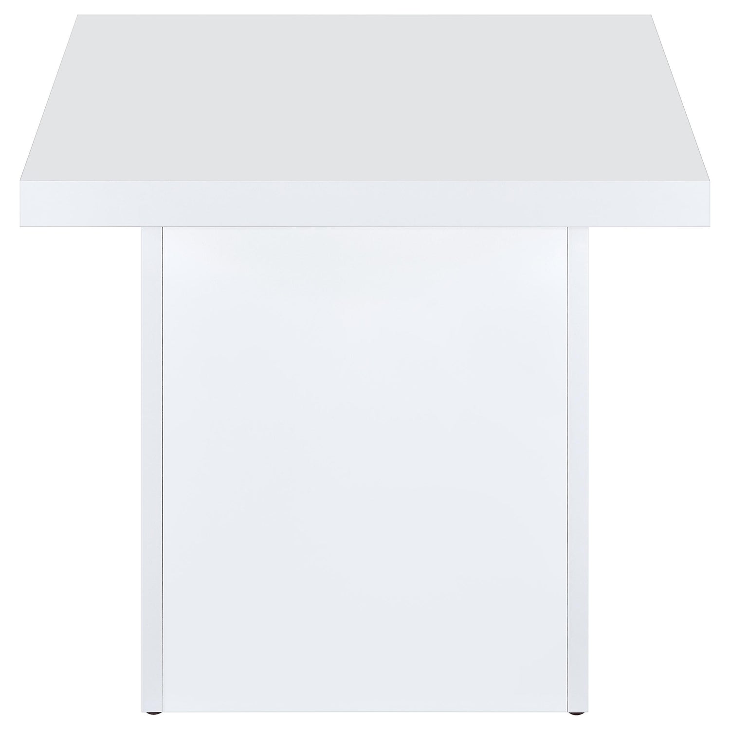 Devar 3-piece Square Coffee End Table Set White High Gloss - 710898-S3