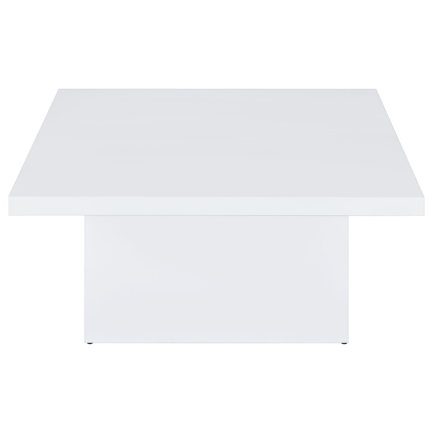 Devar 3-piece Square Coffee End Table Set White High Gloss - 710898-S3