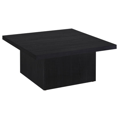 Devar Square Engineered Wood Cocktail Coffee Table Black - 706408