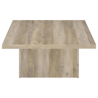 Devar Square Engineered Wood Coffee Table Distressed Pine - 710878