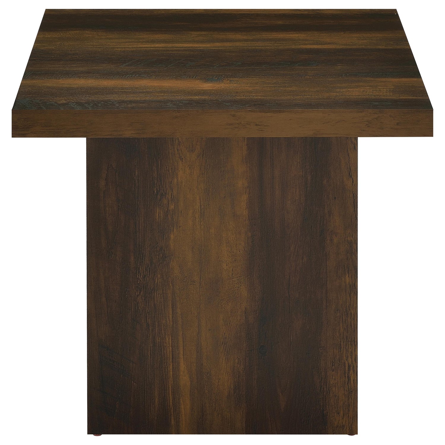 Devar Square Engineered Wood Side End Table Dark Pine - 710887