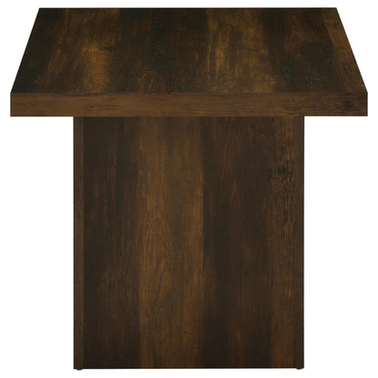 Devar Square Engineered Wood Side End Table Dark Pine - 710887
