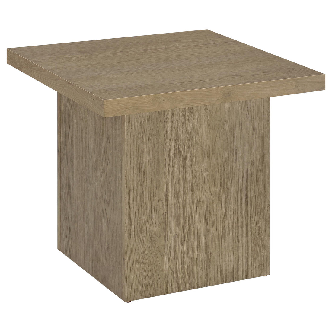 Devar Square Engineered Wood Side End Table Latte - 710917