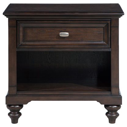 Devon 4-piece Queen Bedroom Set Wine Red and Dark Oak - 360341Q-S4