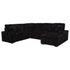 Devonshire Sleeper Sectional Sofa Storage Chaise Black - 511049