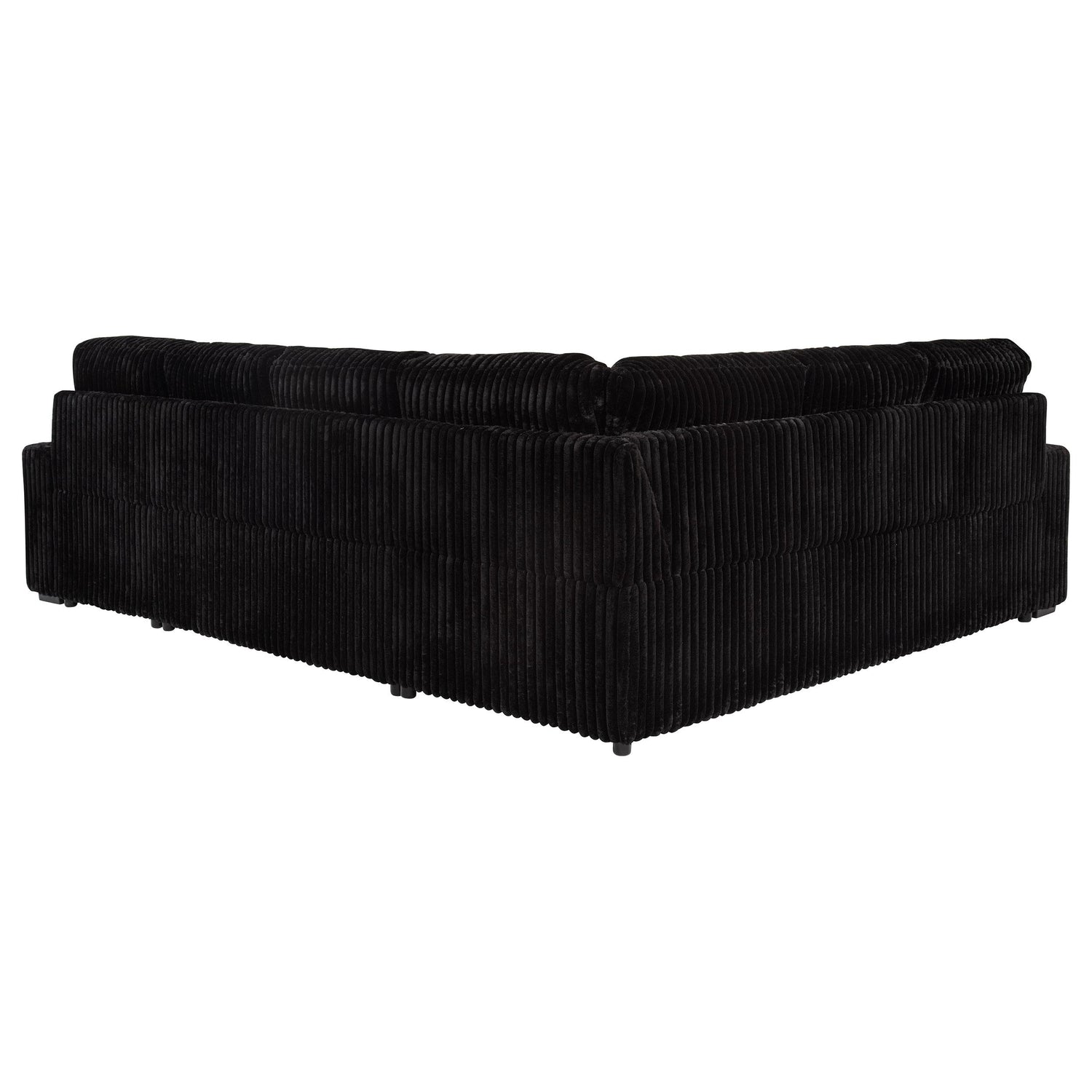 Devonshire Sleeper Sectional Sofa Storage Chaise Black - 511049
