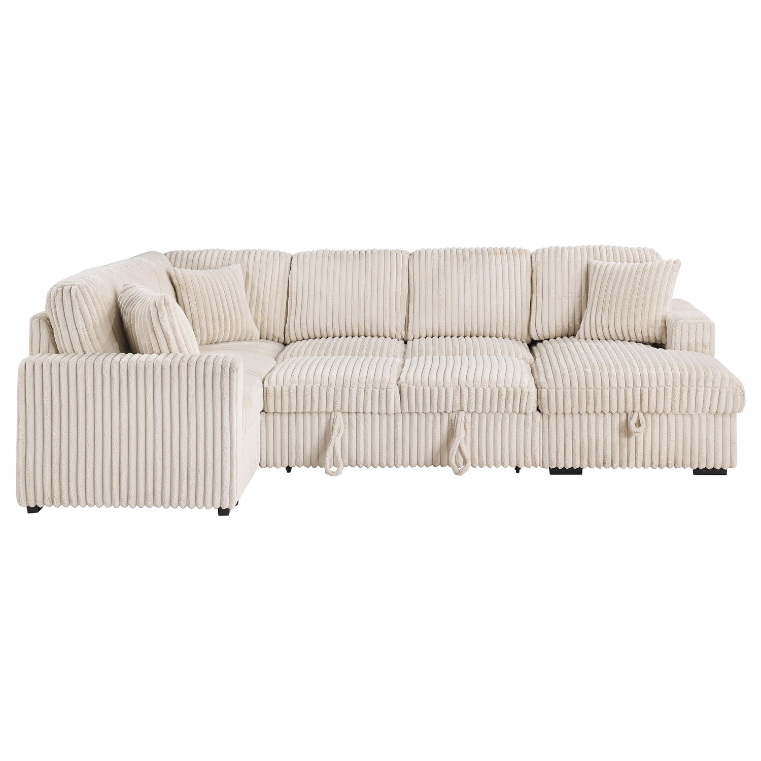 Devonshire Sleeper Sectional Sofa Storage Chaise Camel - 501205
