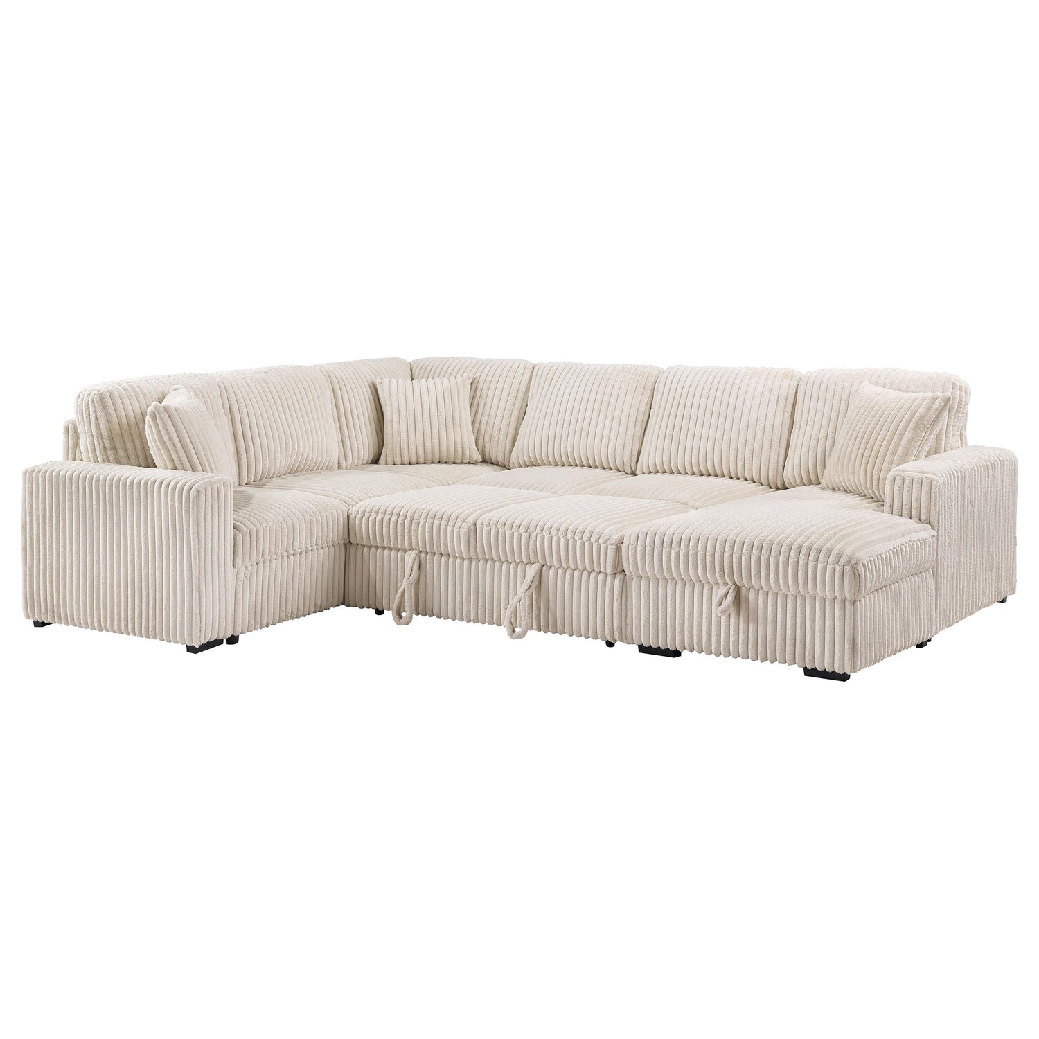 Devonshire Sleeper Sectional Sofa Storage Chaise Camel - 501205