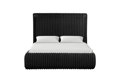 Diana Black Platform Bed - Queen *QUEEN - DIANA BLACK QUEEN