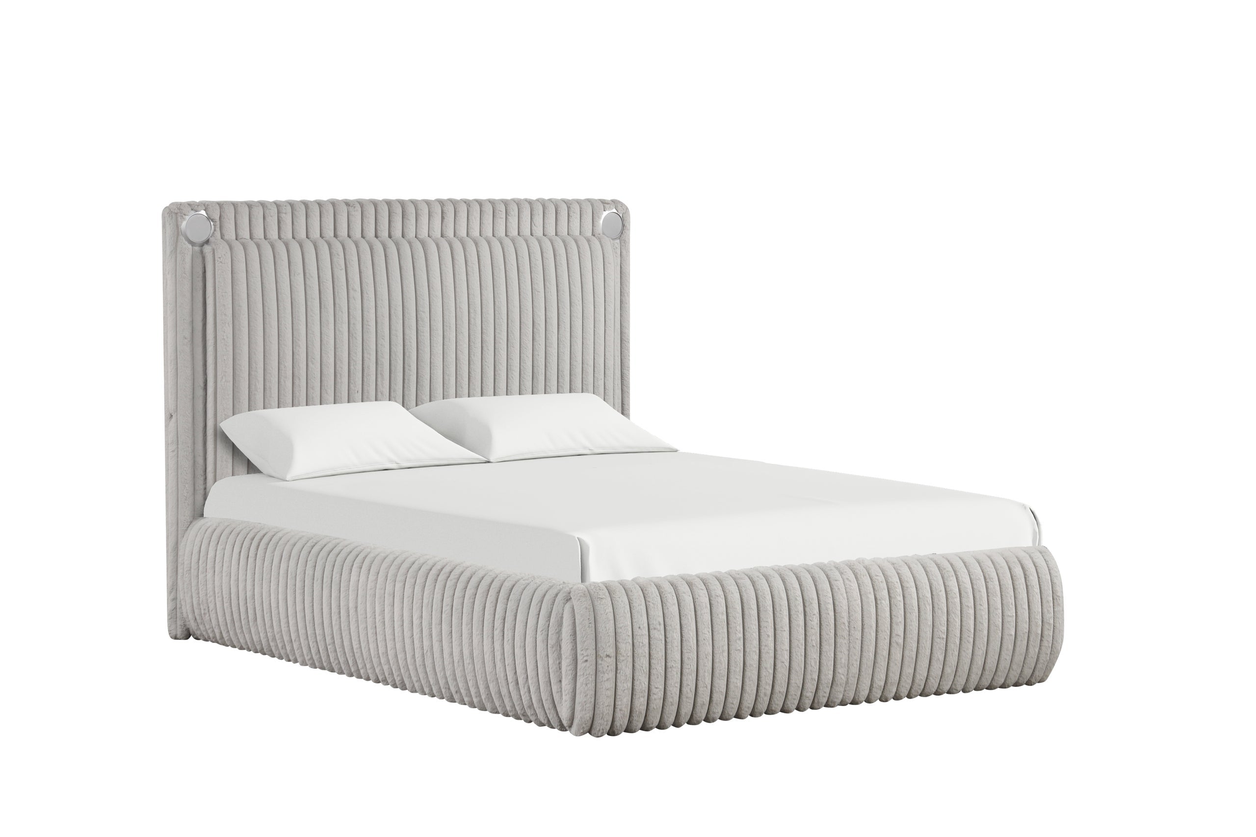 Diana Gray Platform Bed - Queen *QUEEN - DIANA GRAY QUEEN