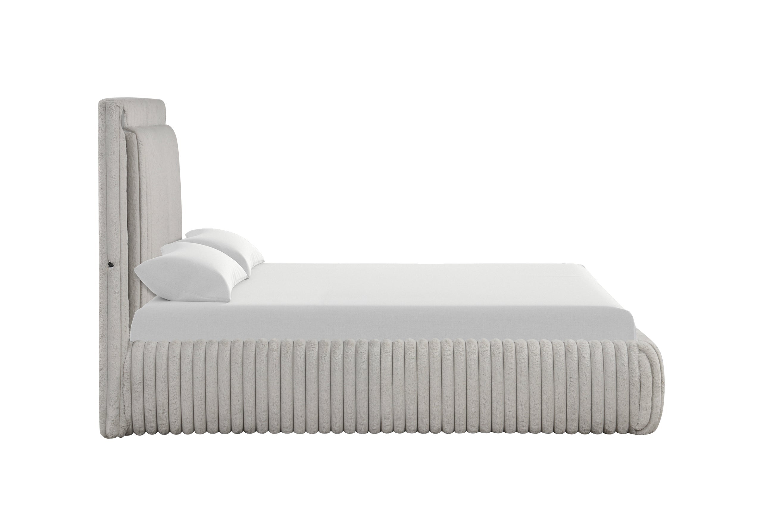 Diana Gray Platform Bed - Queen *QUEEN - DIANA GRAY QUEEN