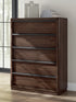 Dilenno Dark Brown Chest of Drawers - PCB857-46