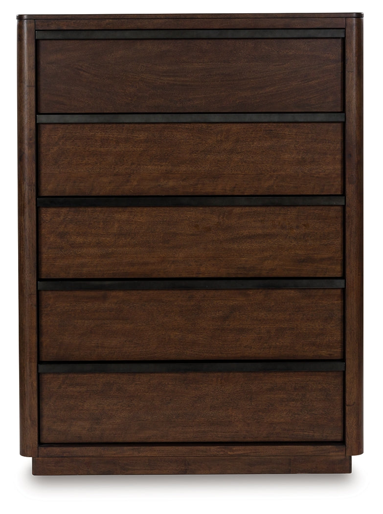 Dilenno Dark Brown Chest of Drawers - PCB857-46