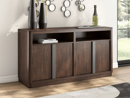 Dilenno Dark Brown Dining Server - PCD857-60