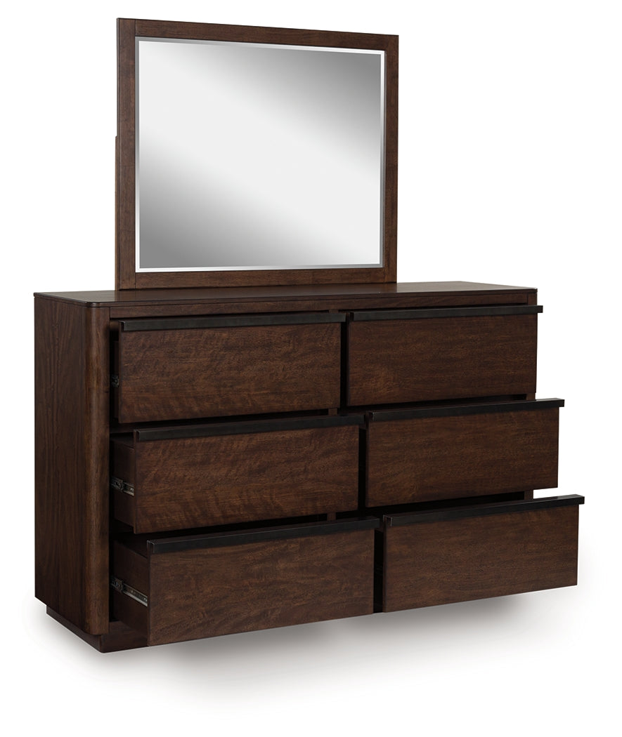 Dilenno Dark Brown Dresser and Mirror - PCB857B1