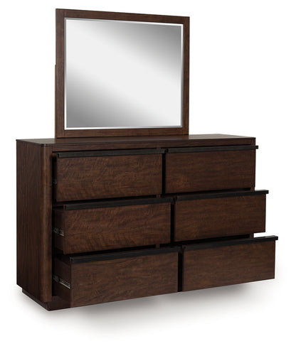 Dilenno Dark Brown Dresser and Mirror - PCB857B1