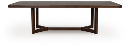 Dilenno Dining Table and 4 Chairs in Dark Brown from Ashley - Luna Furniture
