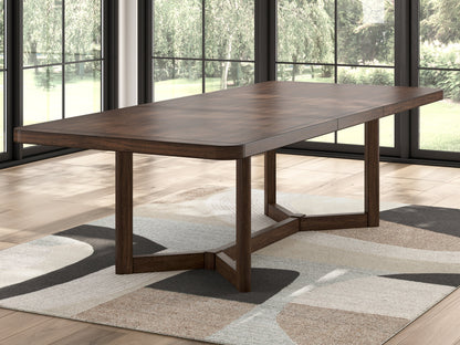 Dilenno Dining Table and 4 Chairs in Dark Brown from Ashley - Luna Furniture