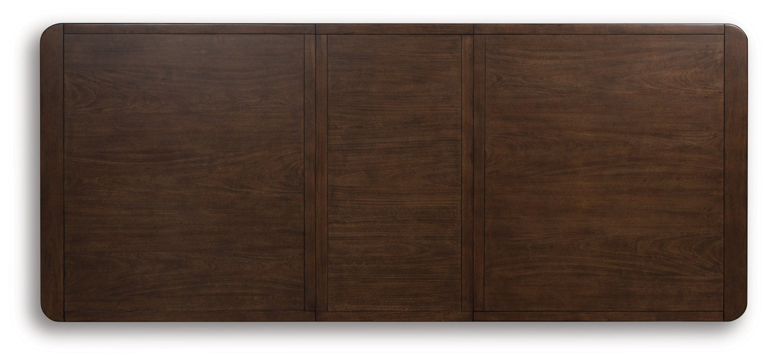 Dilenno Dark Brown Extendable Dining Room Set from Ashley - Luna Furniture